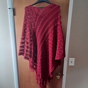 Red Knit Cape